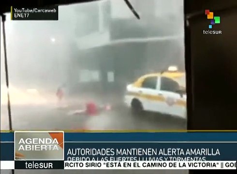 Uruguay en alerta amarilla por fuertes lluvias y tormentas