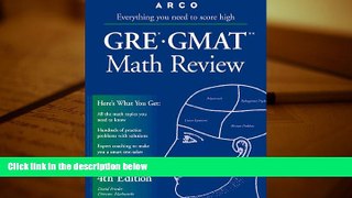 Read Book Gre-Gmat Math Review: The Mathworks Program David Frieder  For Online