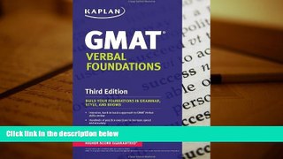 Read Book Kaplan GMAT Verbal Foundations Kaplan  For Ipad