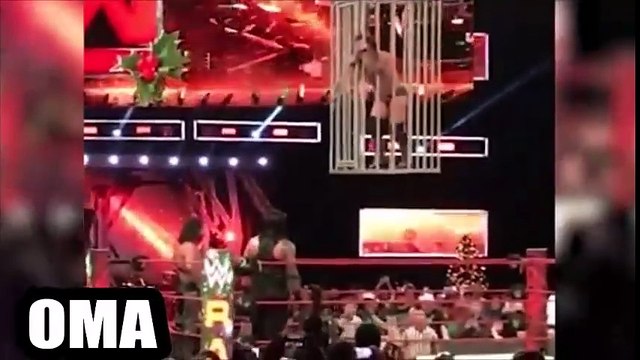Roman Reigns & Seth Rollins Lock Kevin Owens & Chris Jericho In A Cage After WWE Raw 12 19 16