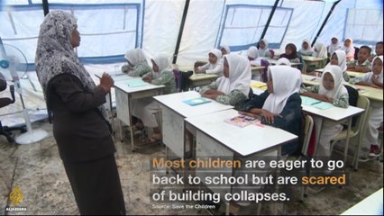 Indonesian children traumatised after earthquake