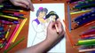 Aladdin Princess Jasmine New Coloring Pages for Kids Colors Coloring colored markers felt pens