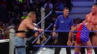 John Cena & Brock Lesner vs Undertaker & Kurt Angle Full Match SmackDown - YouTube