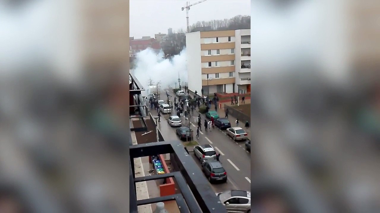 Tournage d'un clip de rap qui fini en émeute contre la police aux Mureaux !