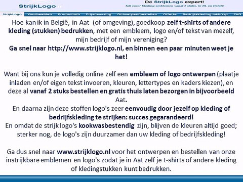 Zelf kleding bedrukken Aat