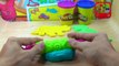Learn Colors with Play Doh Ice Cream Peppa Pig Animals Dinosaurs Molds - HL Playdoh for Kids