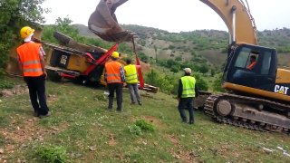 truck recovery gone wrong, funny heavy equipment accidents, extreme trucking big trucks ac