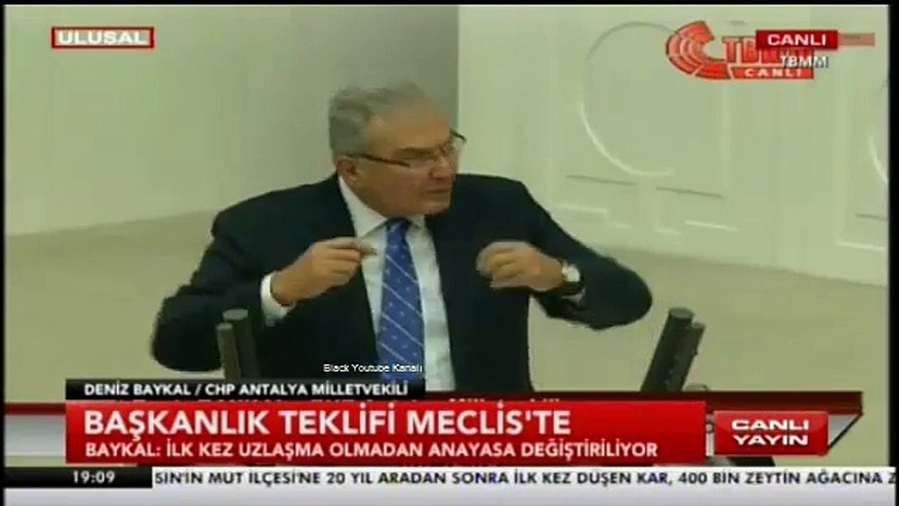 Deniz Baykal'ın, BAŞKANLIĞA HAYIR TBMM Konuşması