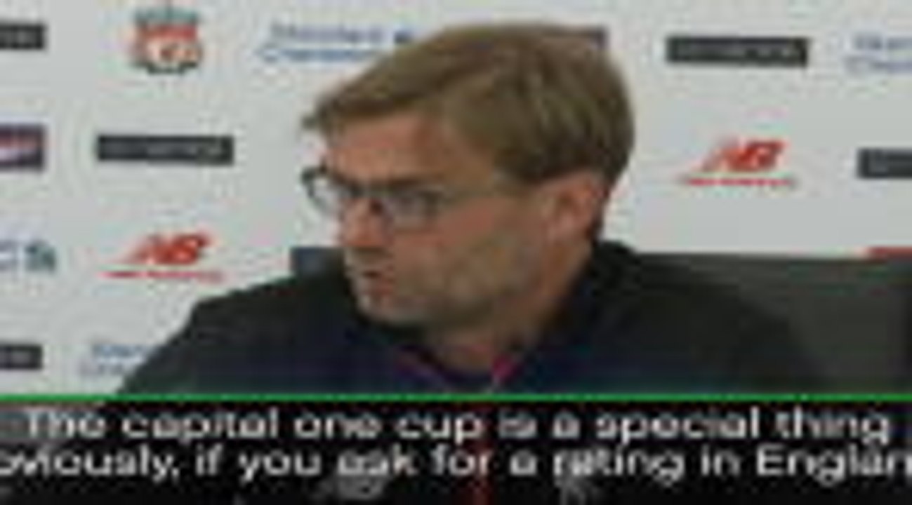 League Cup important - Klopp