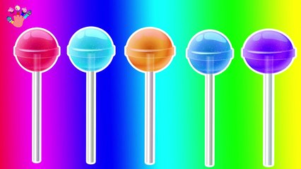 Lollipop Finger Family Nursery Rhyme - Circle Candy Daddy Finger Song