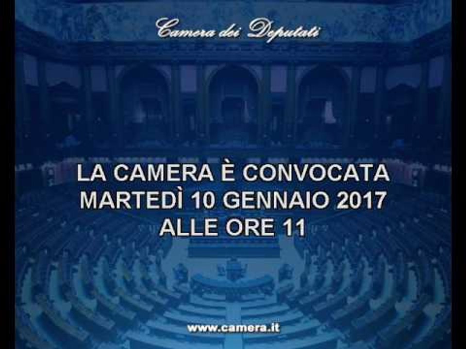 Roma - Camera - 17^ Legislatura - 721^ seduta -1- (10..01.17)