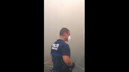Spectaculaire incendie en plein...