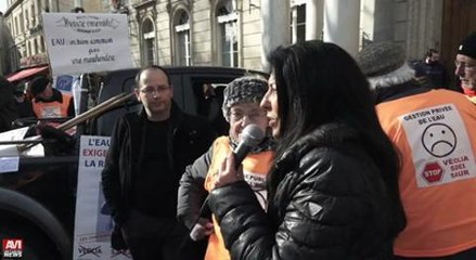Avignon / Le Collectif de l'eau marche vers la mairie pour un retour a la gestion...