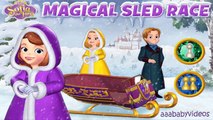 ✿ Disney Princess Sofia, Amber, James Magical Sled Race - Gameplay Movie FULL Episode for kids HD