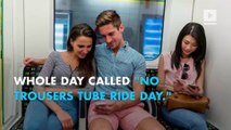 So 'No Trousers Tube Ride Day' is apparently a thing in London