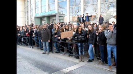 Romans-sur-Isere : manifestation des lyceens du...
