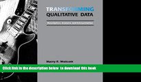 BEST PDF  Transforming Qualitative Data: Description, Analysis, and Interpretation BOOK ONLINE