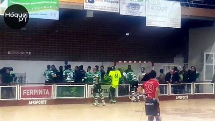 Sporting-Oliveirense, confusão em hóquei
