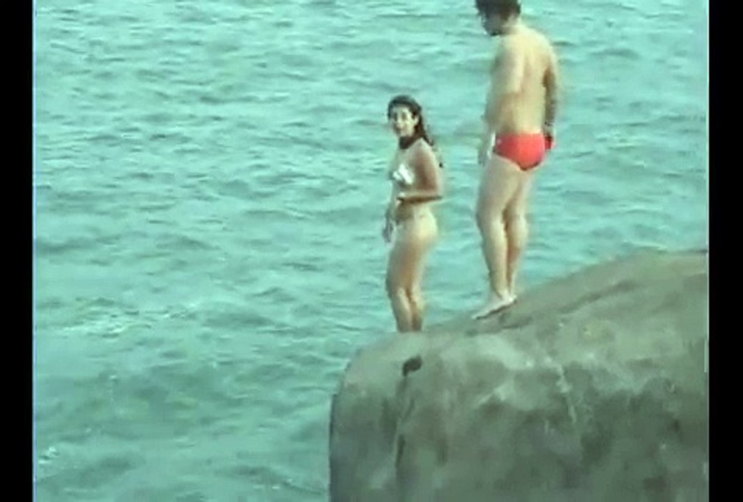 Plongeon raté D'une falaise