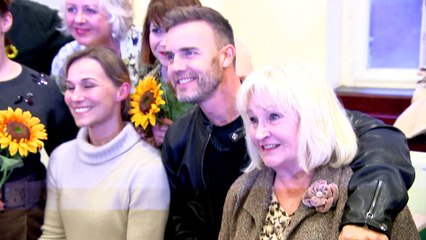 Gary Barlow attends rehearsals for Calendar Girls musical