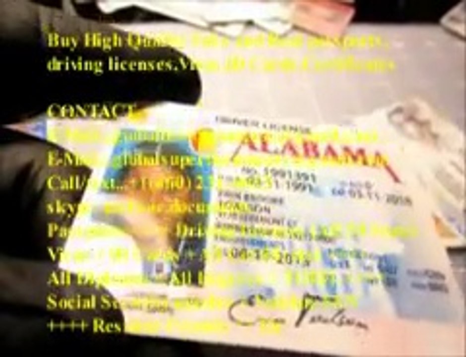 Buy High Quality Fake and Real passports,driving licenses,Visas,ID Cards,Certificates etc (globalbestdocuments@gmail.com)