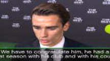 Griezmann congratulates Ronaldo on Best Award