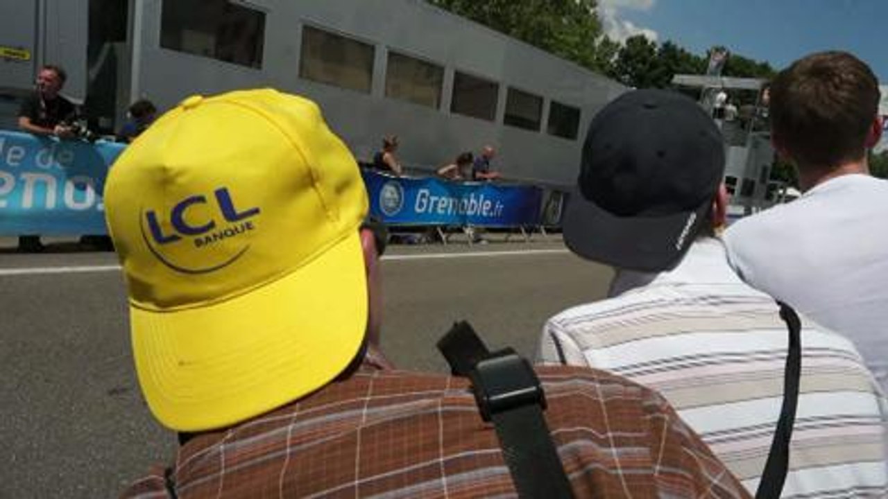 On etait a l'arrivee du Criterium du Dauphine b...
