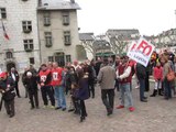 Aix-les-Bains / 1er mai : une cinquantaine de militants Force Ouvriere venue exprimer son opposition a l'austerite...