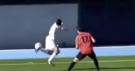 Roulette aérienne et but, l'action exceptionnelle de Theo Zidane avec les jeunes du Real Madrid