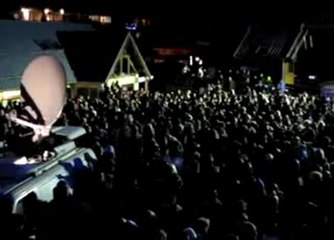 Une foule en délire!