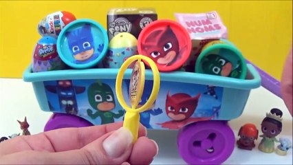 20 MEGA Toys PJ Masks Wagon! Learn Colors PJ MASKS! Paw Patrol, Kinder, Slime Les Pyjamasques Toys