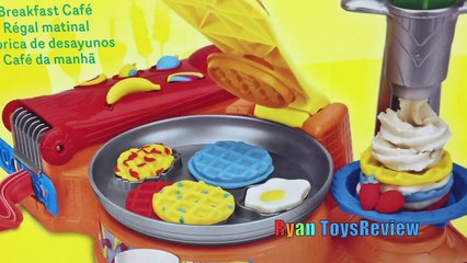 Play Doh Breakfast Cafe toys for Kids Waffle Maker Play Dough