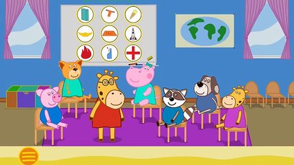 Hippo Peppa Professions. Kindergarten 2 - Android educational gameplay Movie apps free kids