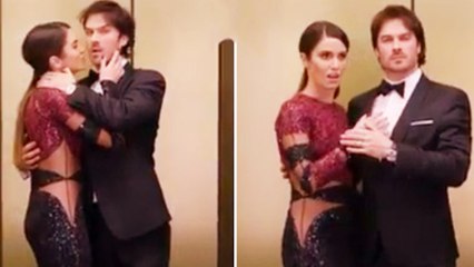 Ian Somerhalder and Nikki Reed Get Caught Making Out During Globes After-Party