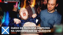 Curso de filosofia Simpsons oferecido na Universidade de Glasgow.