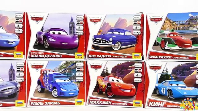 CARS FOR KIDS: Francesco Bernoulli Model Kit Zvezda, Car from Disney Pixar Cartoon Cars To