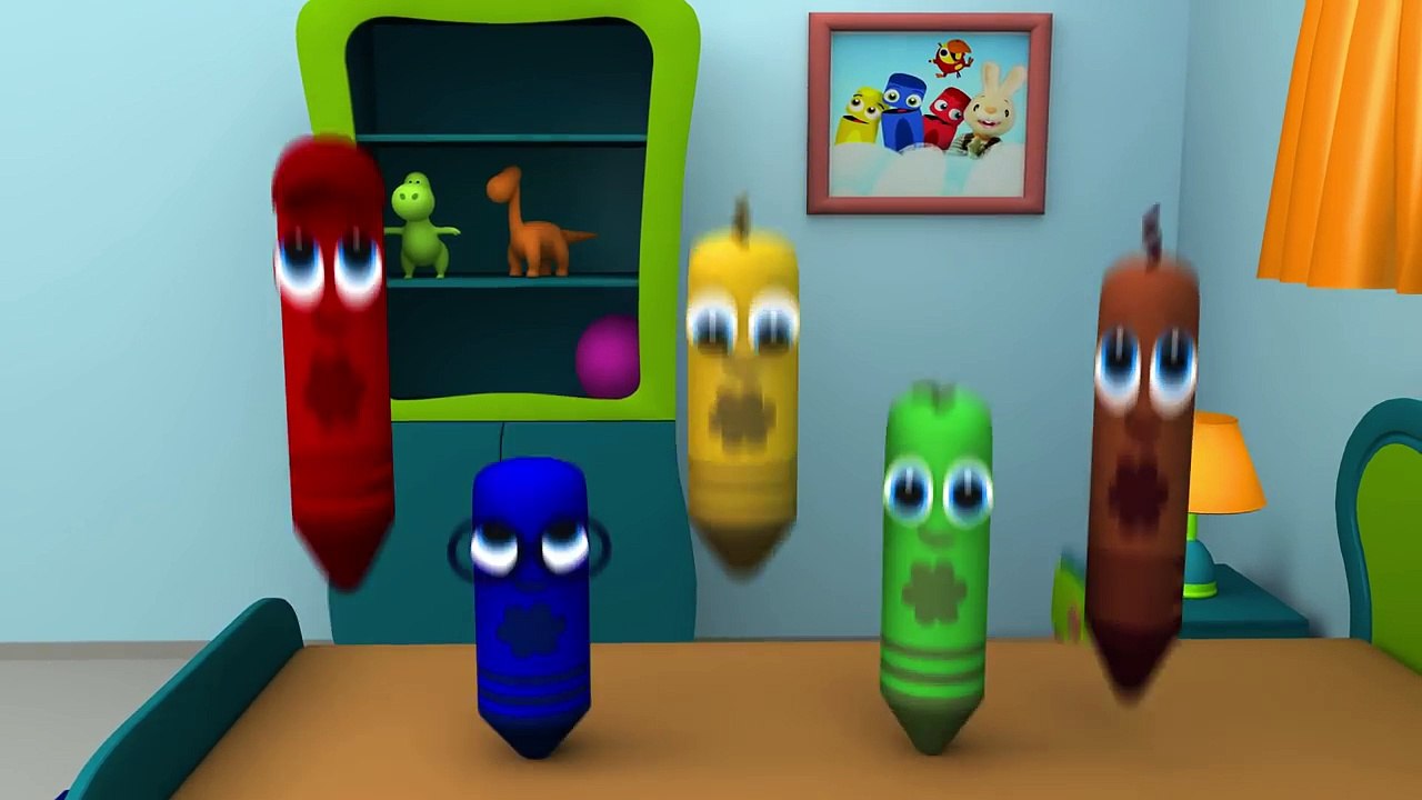 Five Little Crayons - Turquoise ♫ Sing Along ♫ Songs For Kids With TumTum-iMEabLrRYqU