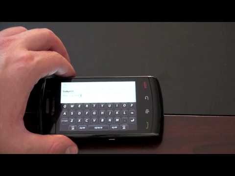 BlackBerry Storm 2: Keyboard & Typing
