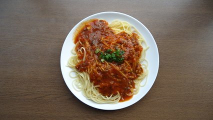 Meat sauce spaghetti  Japanese  food ミートソーススパゲティー