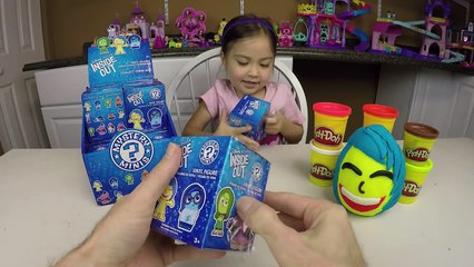 NEW CUTE DISNEY INSIDE OUT MYSTERY MINIS SURPRISE TOYS FIGURES Joy Play Doh Surprise Egg Toy Opening