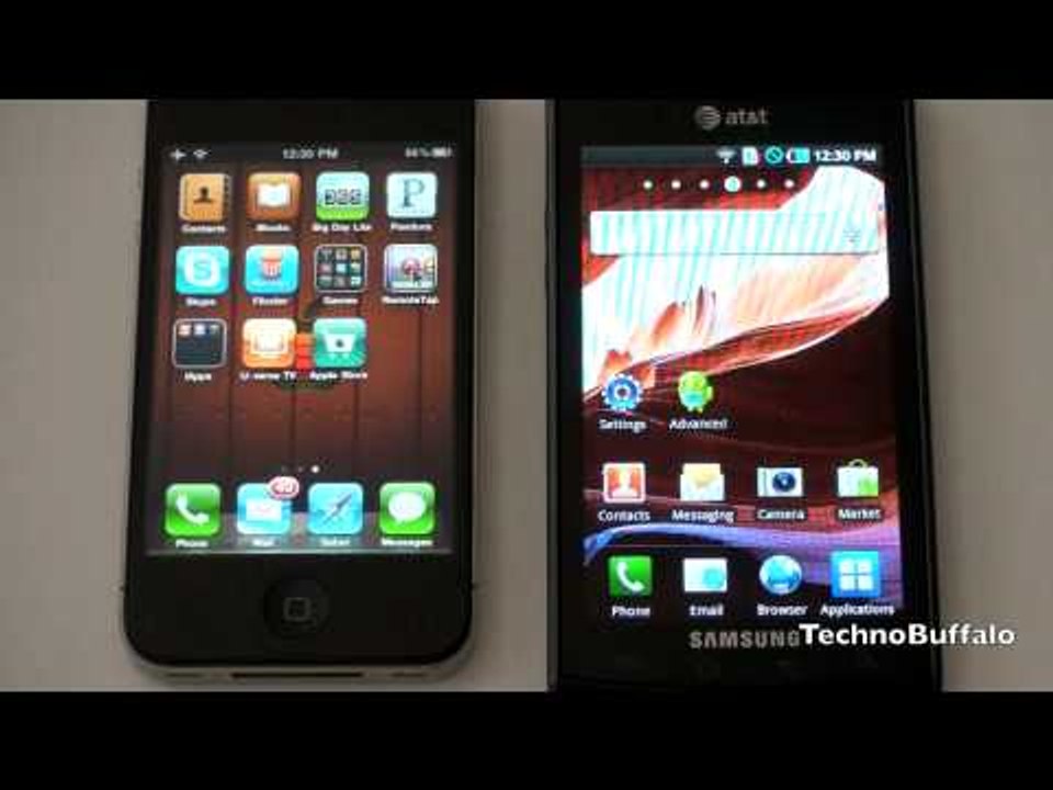 iPhone 4 vs. Samsung Captivate