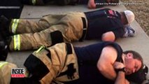 Firefighters Finally Rest By Sleeping On Sidewalk After Battling Wildfires-z6uN3pTnqTE
