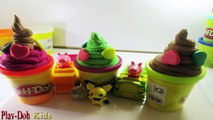 Play Doh Ice Cream Create Ice Cream Rainbow Playdoh Fun For Pokemon Go & Peppa Pig Toys