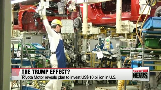 Toyota Motor announces plan to invest $10 billion in U.S.