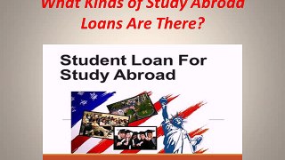 What Kinds of Study Abroad Loans Are There?