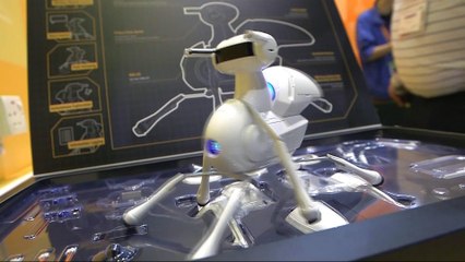 Hi-tech toys on display at Hong Kong fair
