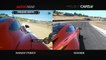 Comparaison entre réalité et jeu vidéo de course de voitures