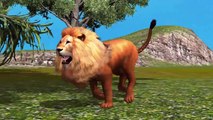 3D Animated Lion Finger Family Rhymes For Children | Animal Finger Family Rhymes For Kids