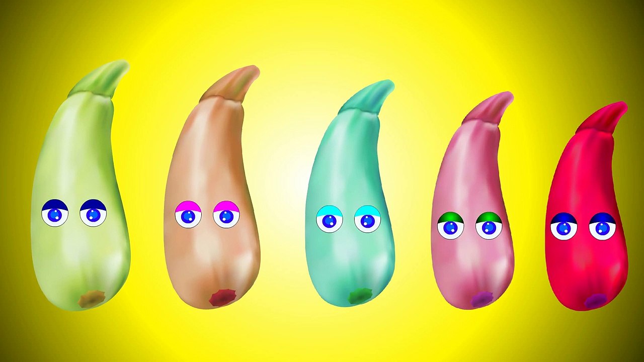 Zucchini Finger Family Nursery clhildren rhymes | Finger family songs kids rhymes