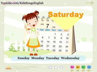 Kids Songs English : In a Week Sunday Monday Tuesday Wednesday Thursday Friday Saturday